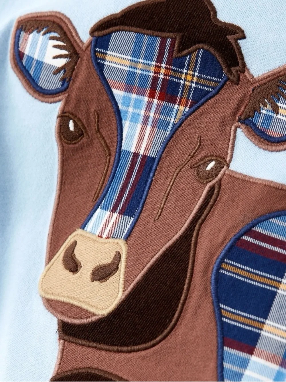 Gymboree Boys ‘Western Skies’ Blue Layered Long Sleeve Cow Top Size 7